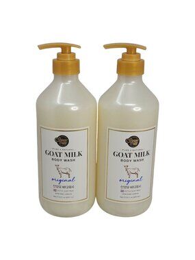 Aekyung Shower Mate 2 pks Goat Milk Body Wash Jumbo Gentle & 27oz Original Scent